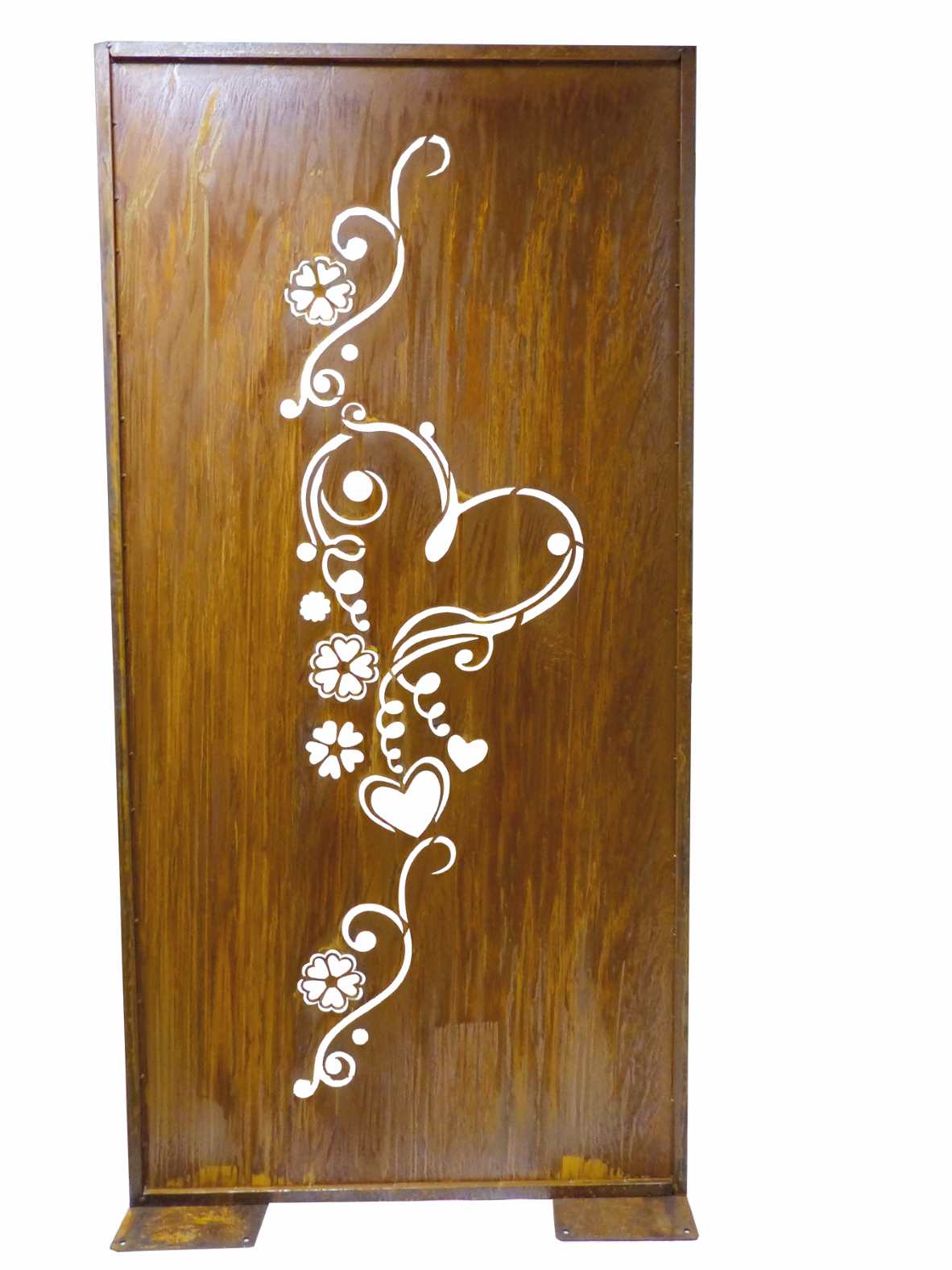 Room divider "Lenka" -Heart with tendril-