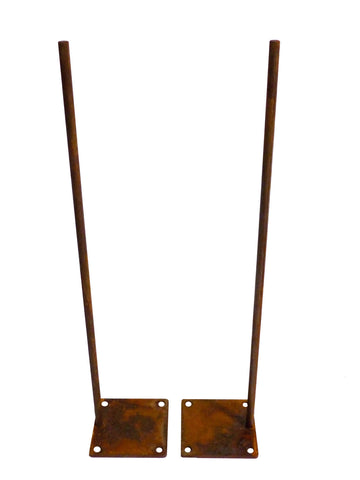 Ground fixing for Parawan screens, set of 2