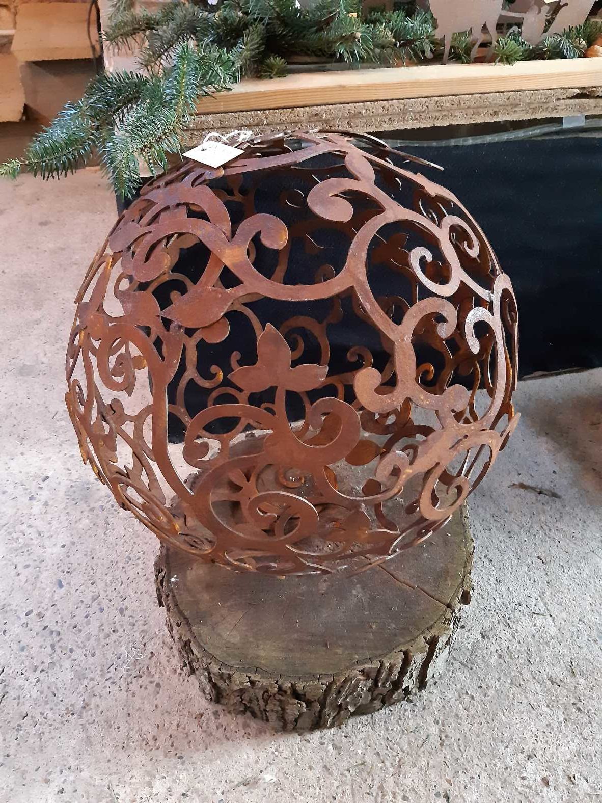 Edelrost Barock-Kugel