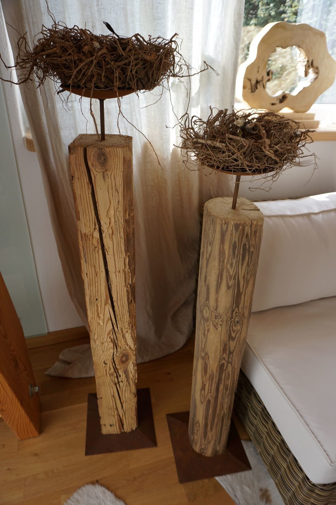 Holz-Kerzenständer