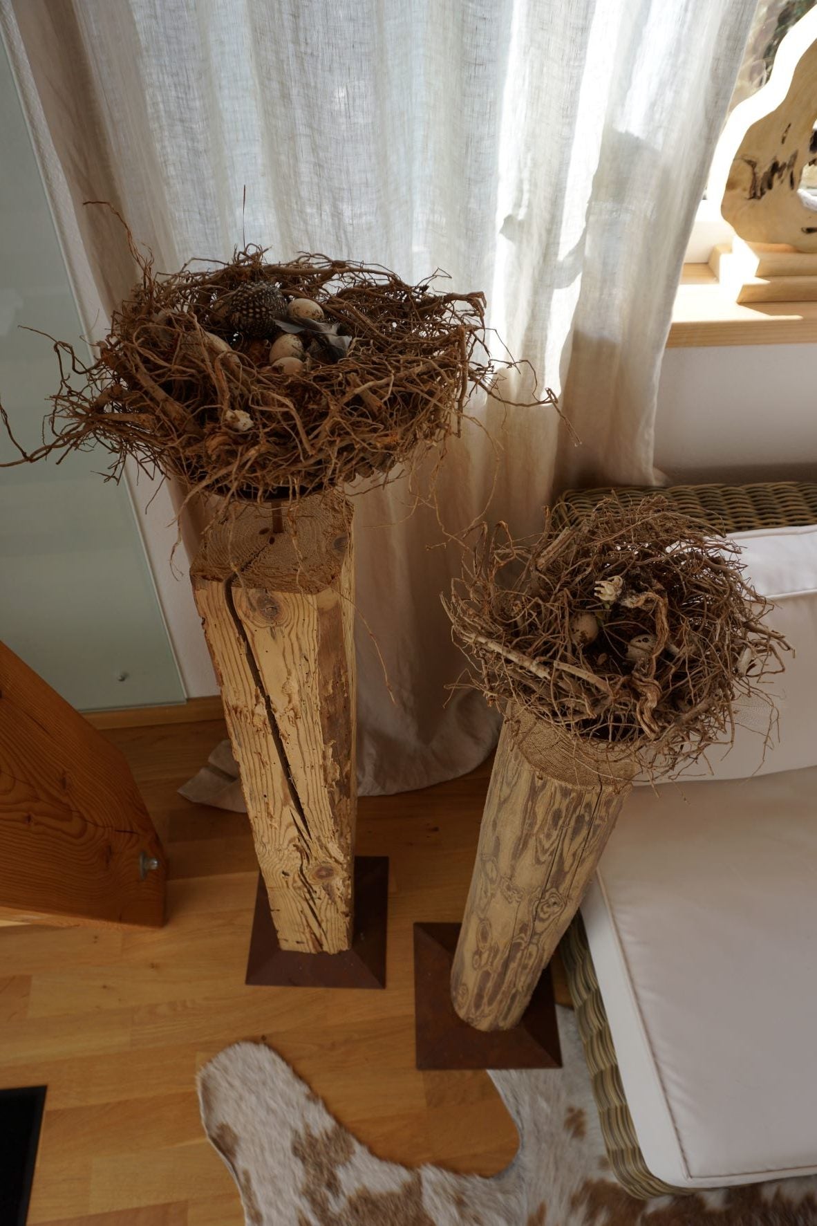 Holz-Kerzenständer