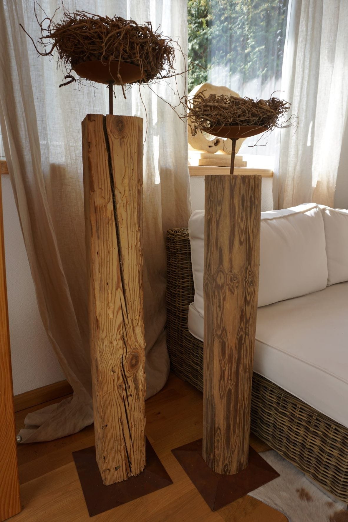 Holz-Kerzenständer