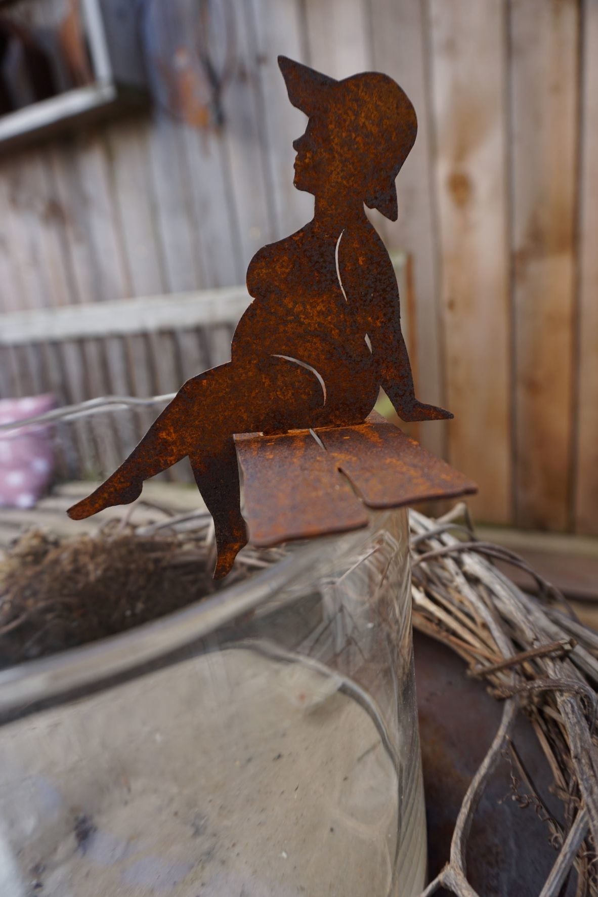 Bathing Beauty "PAULA" sitting on a pier