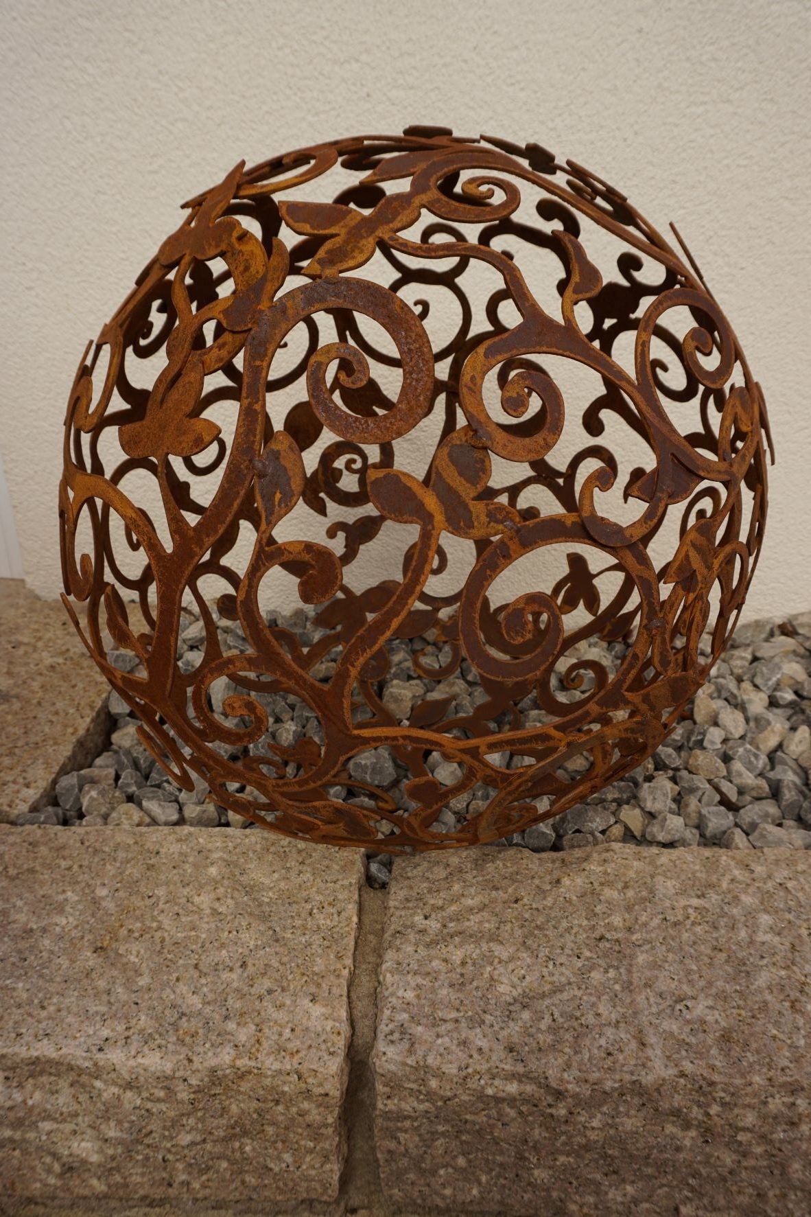 Edelrost Barock-Kugel