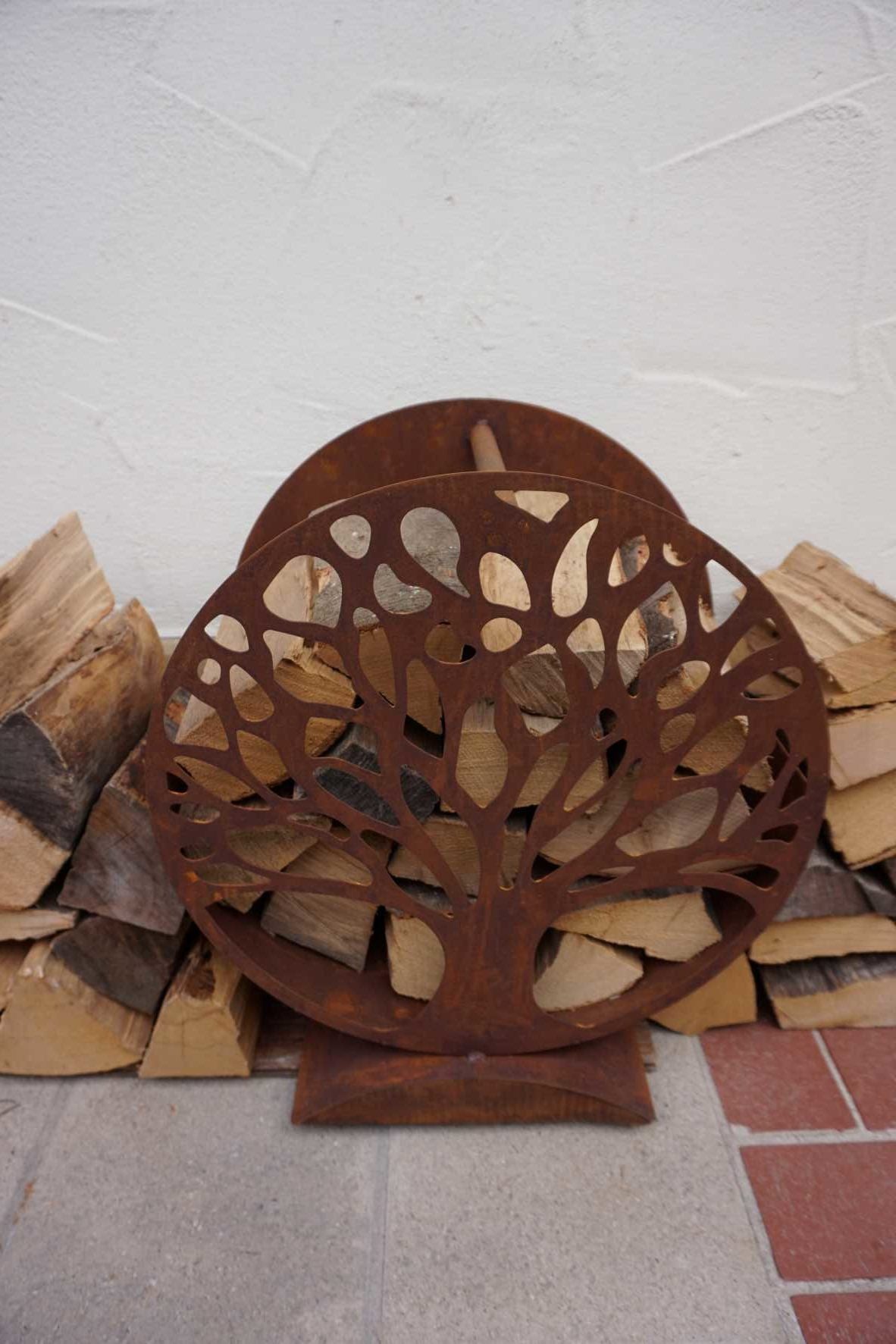 "Tree of Life" wooden shelf
