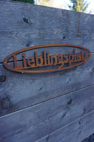 Oval "Favorite Spot" Sign