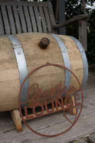 "Garden Lounge" sign