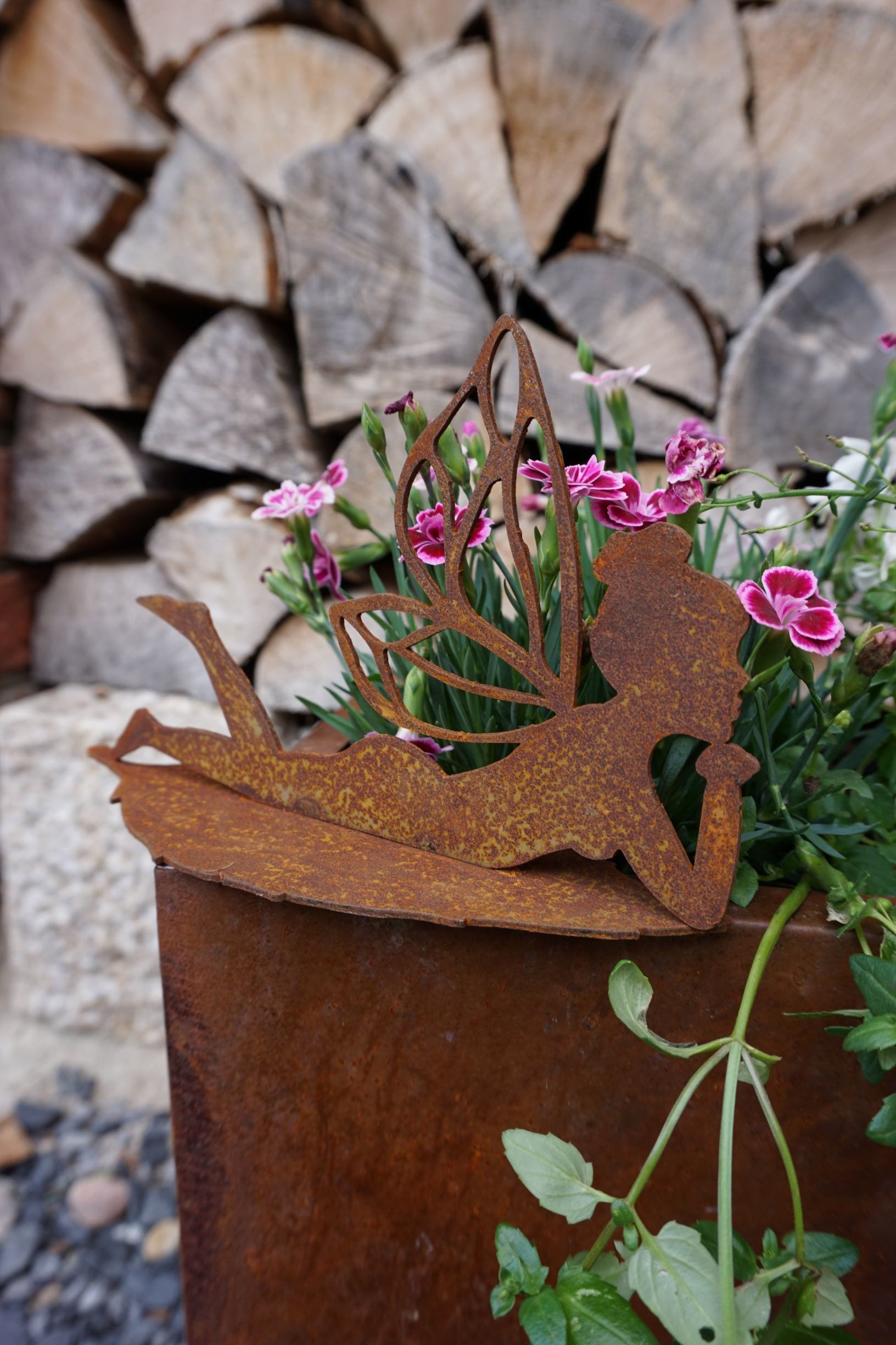 Fairy lying on a leaf