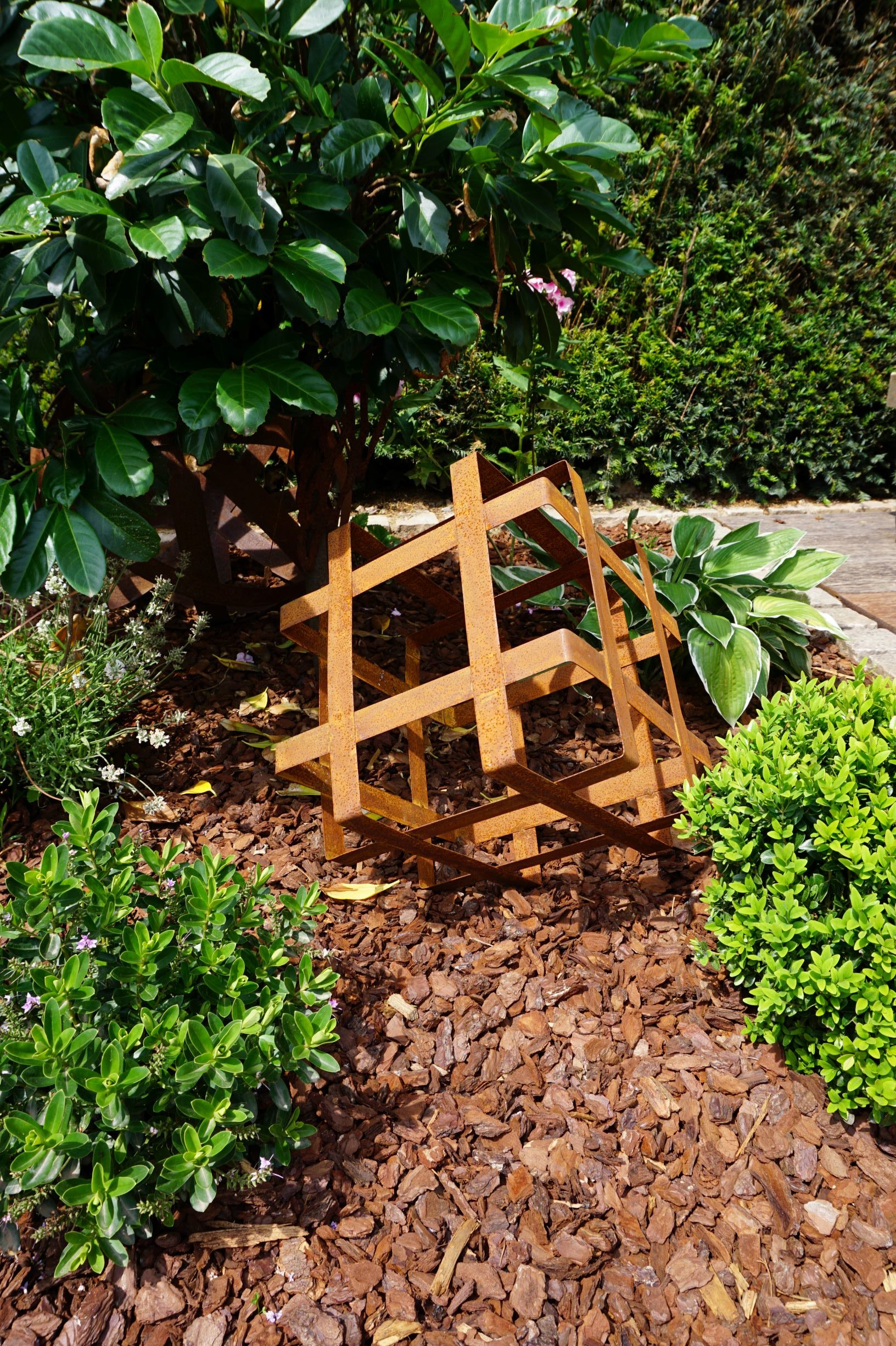 Decorative Rust Cube