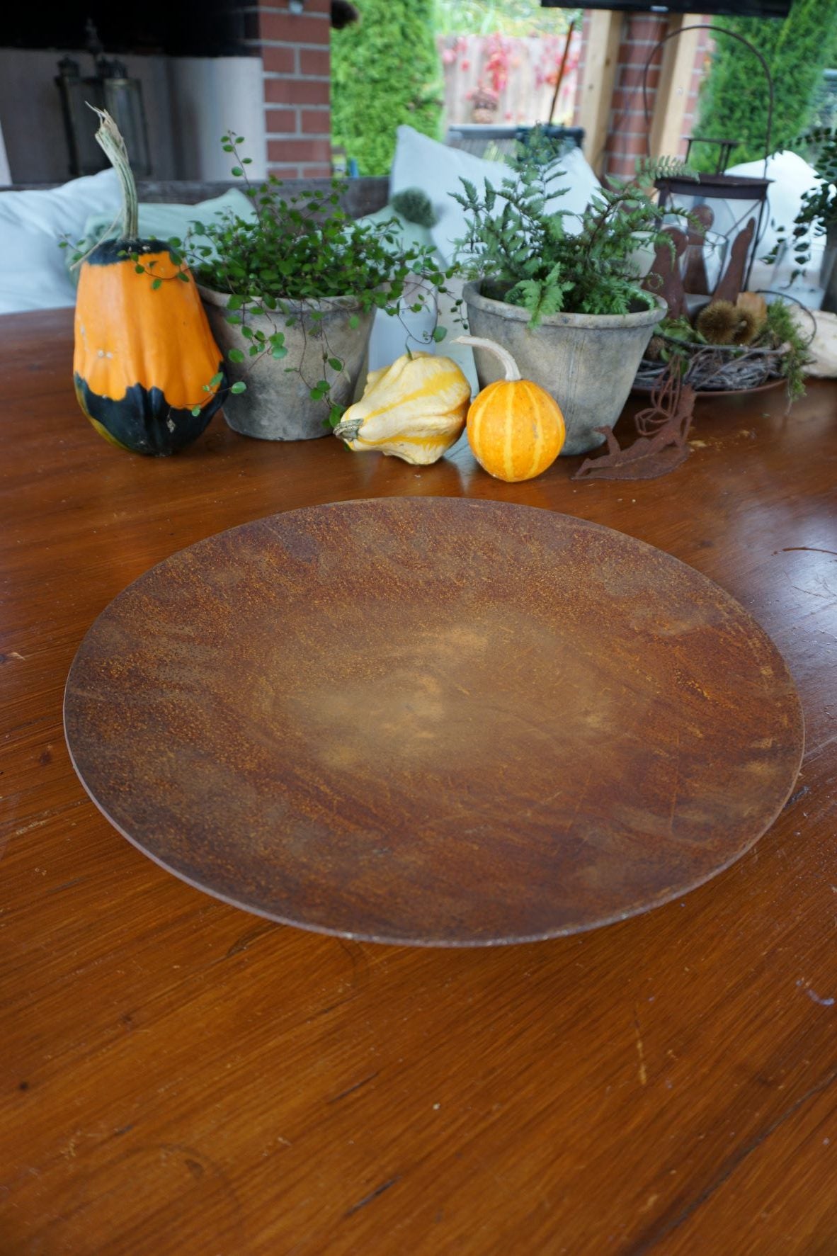 Edelrost Schale rund Ø40