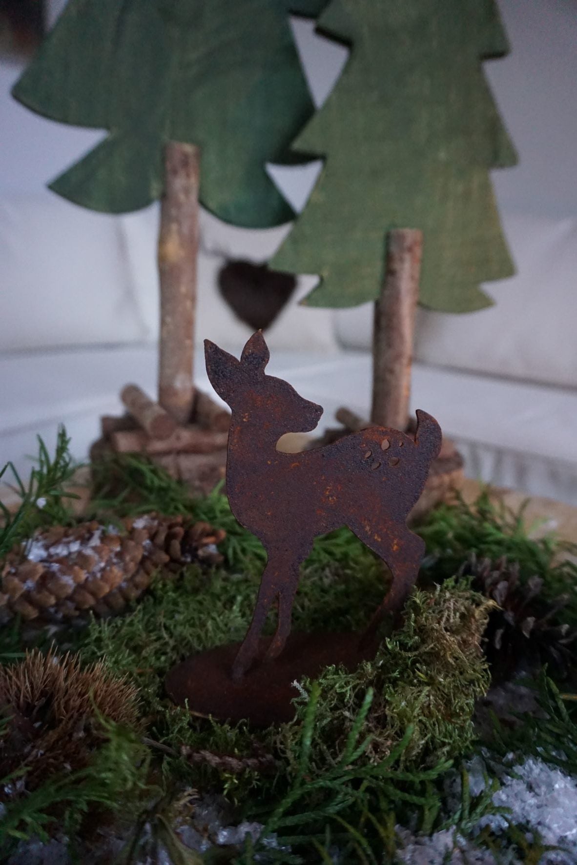 small fawn on a plate