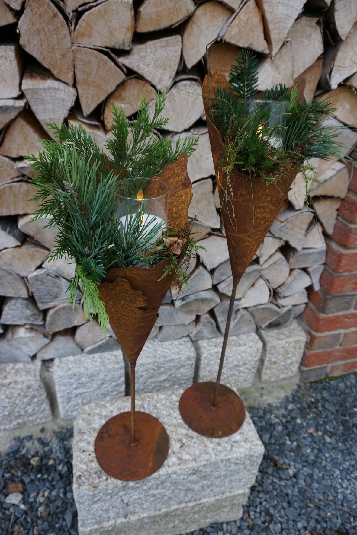 Metalltüten auf Ständer 2er Set