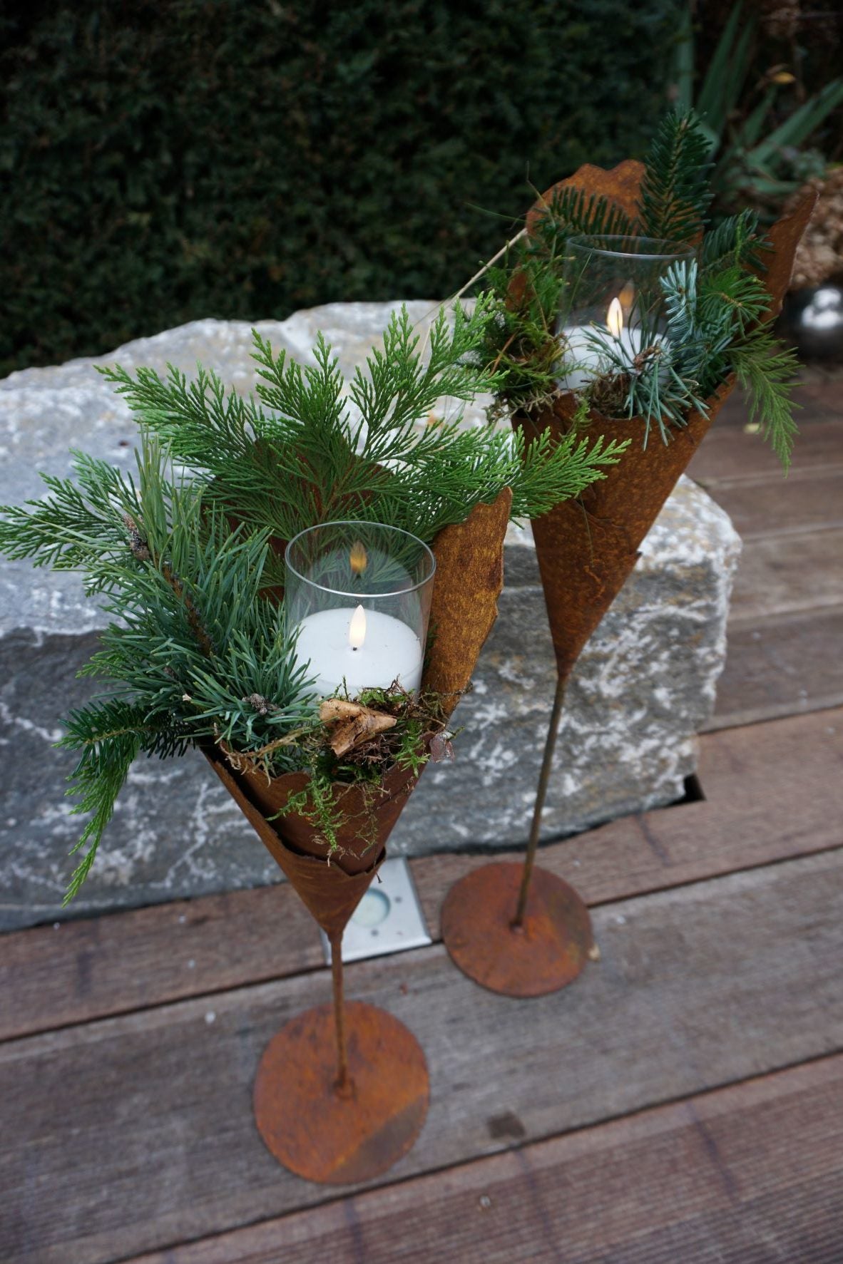 Metalltüten auf Ständer 2er Set