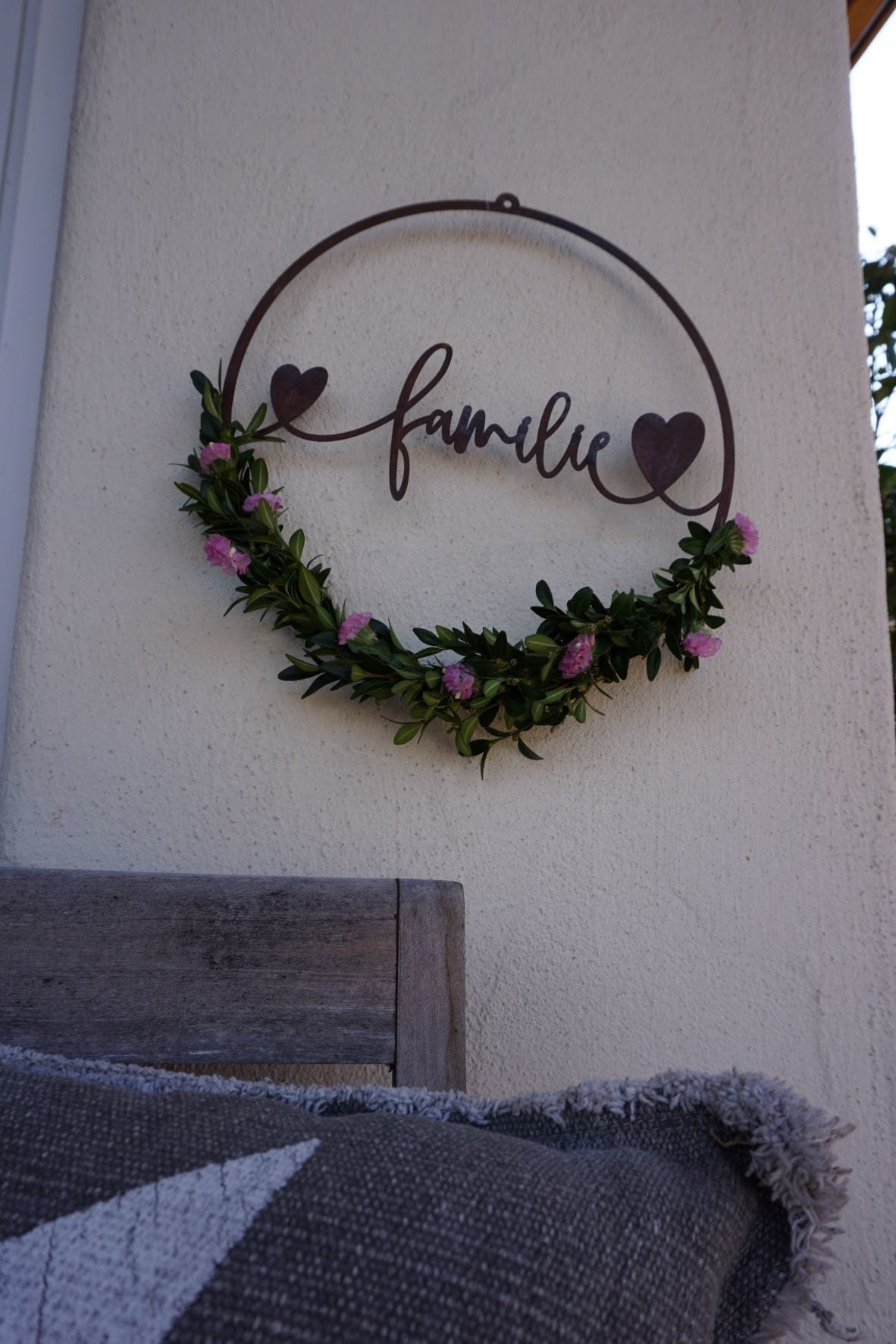 Schild "Familie" zum Hängen