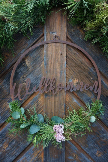 Welcome sign for hanging
