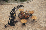 Fire pit and grill - Industrial -