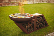 Holzkohlegrill - Modern - inkl. Plancha