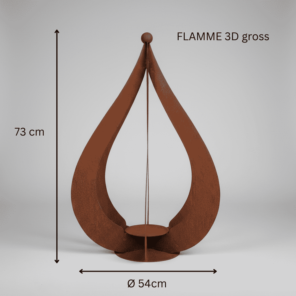 Flamme 3D grande
