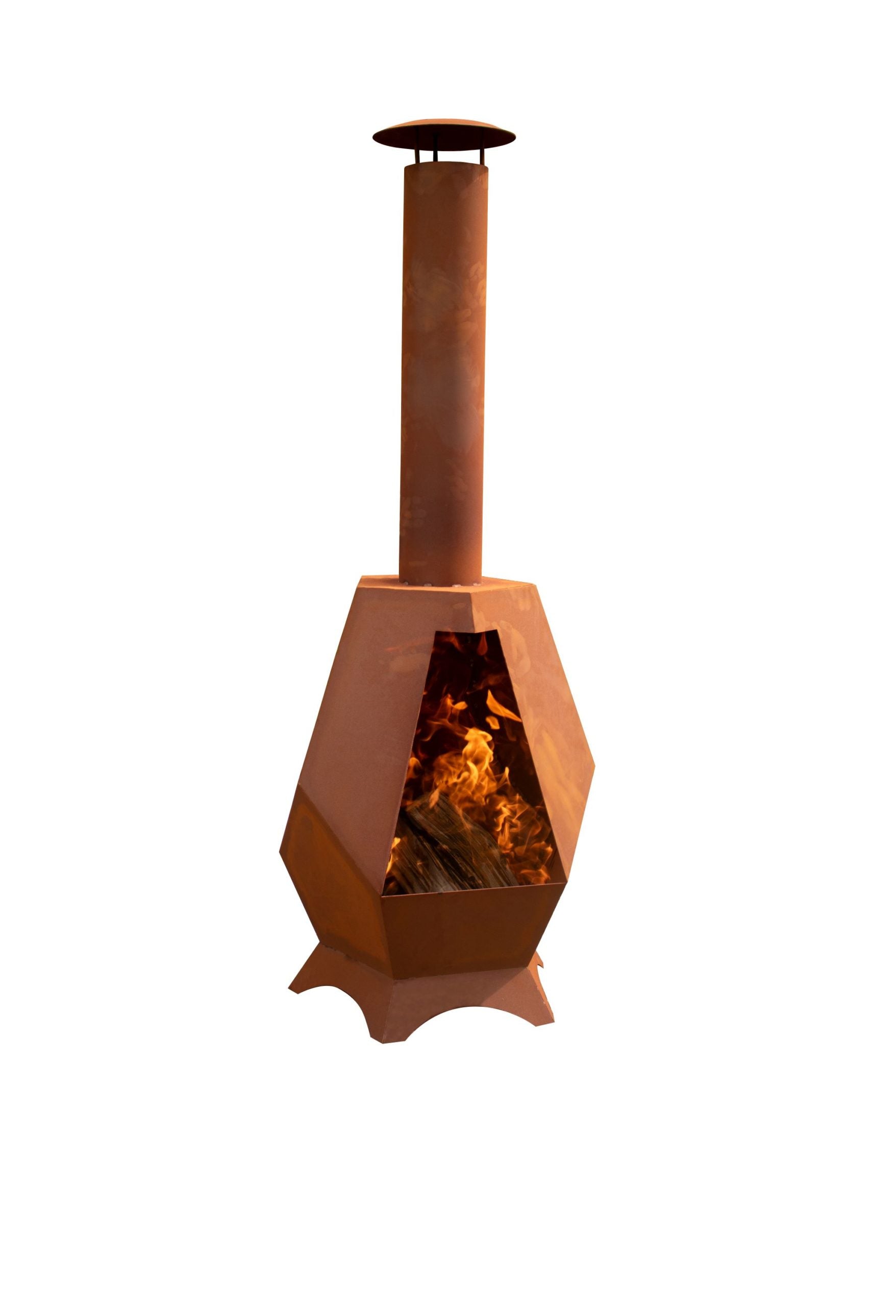 Feuerstelle Edelrost -Gartenkamin-