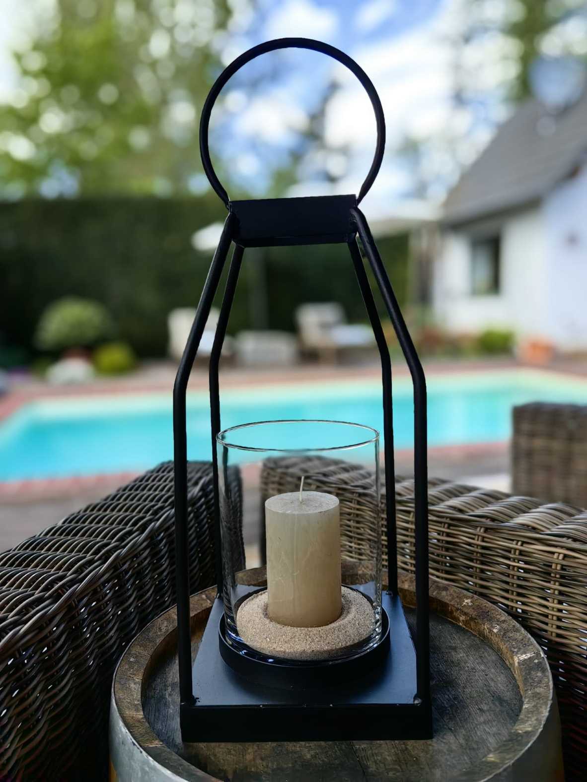 Laterne "Manoa" schwarz