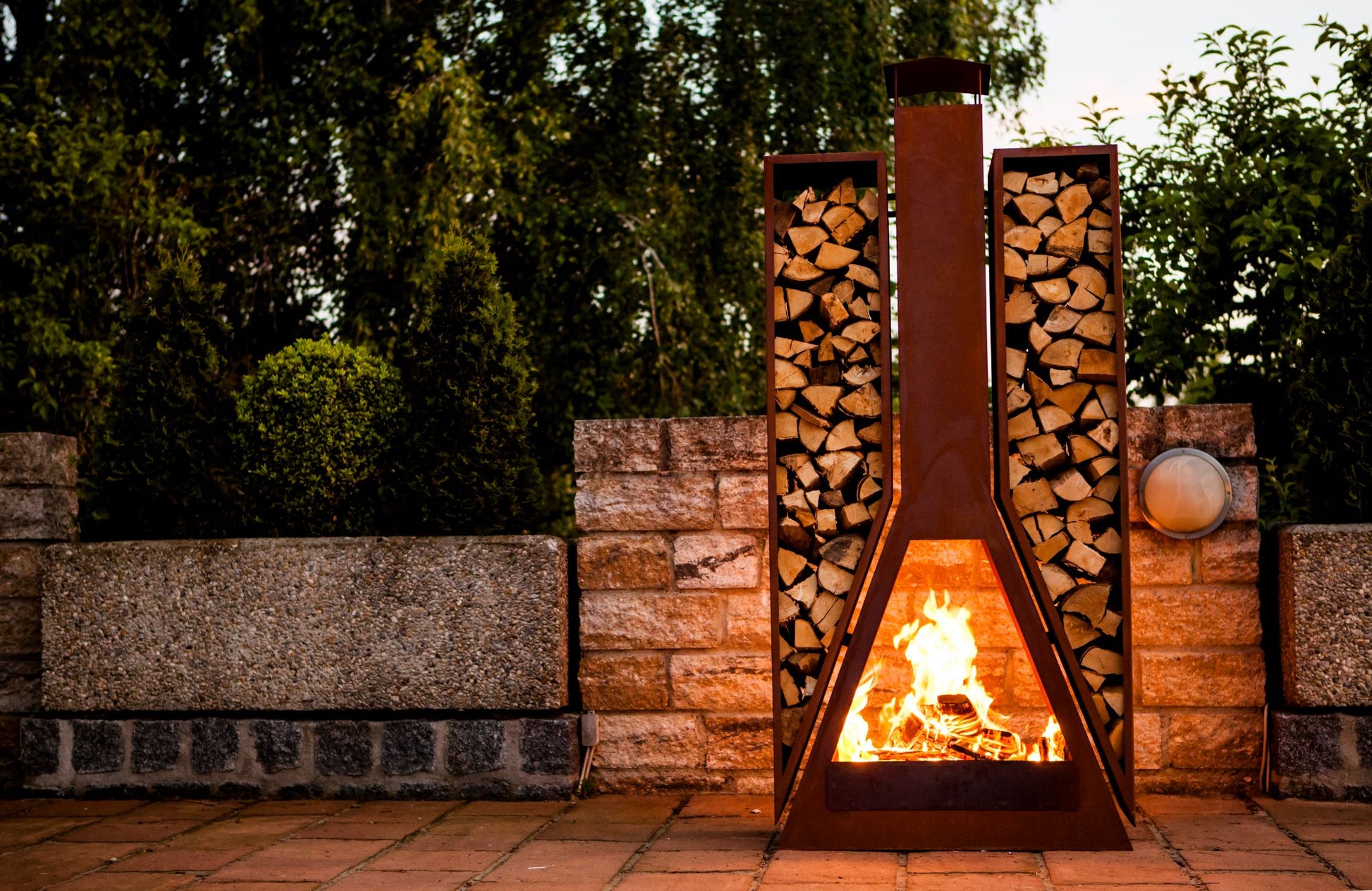 Gartenkamin - Twin -