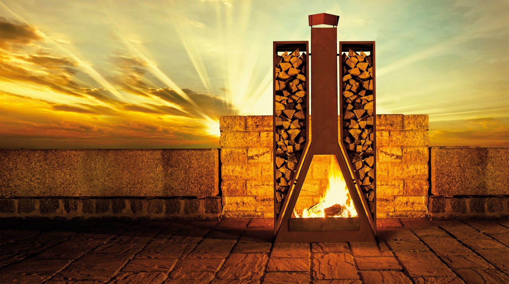 Gartenkamin - Twin -