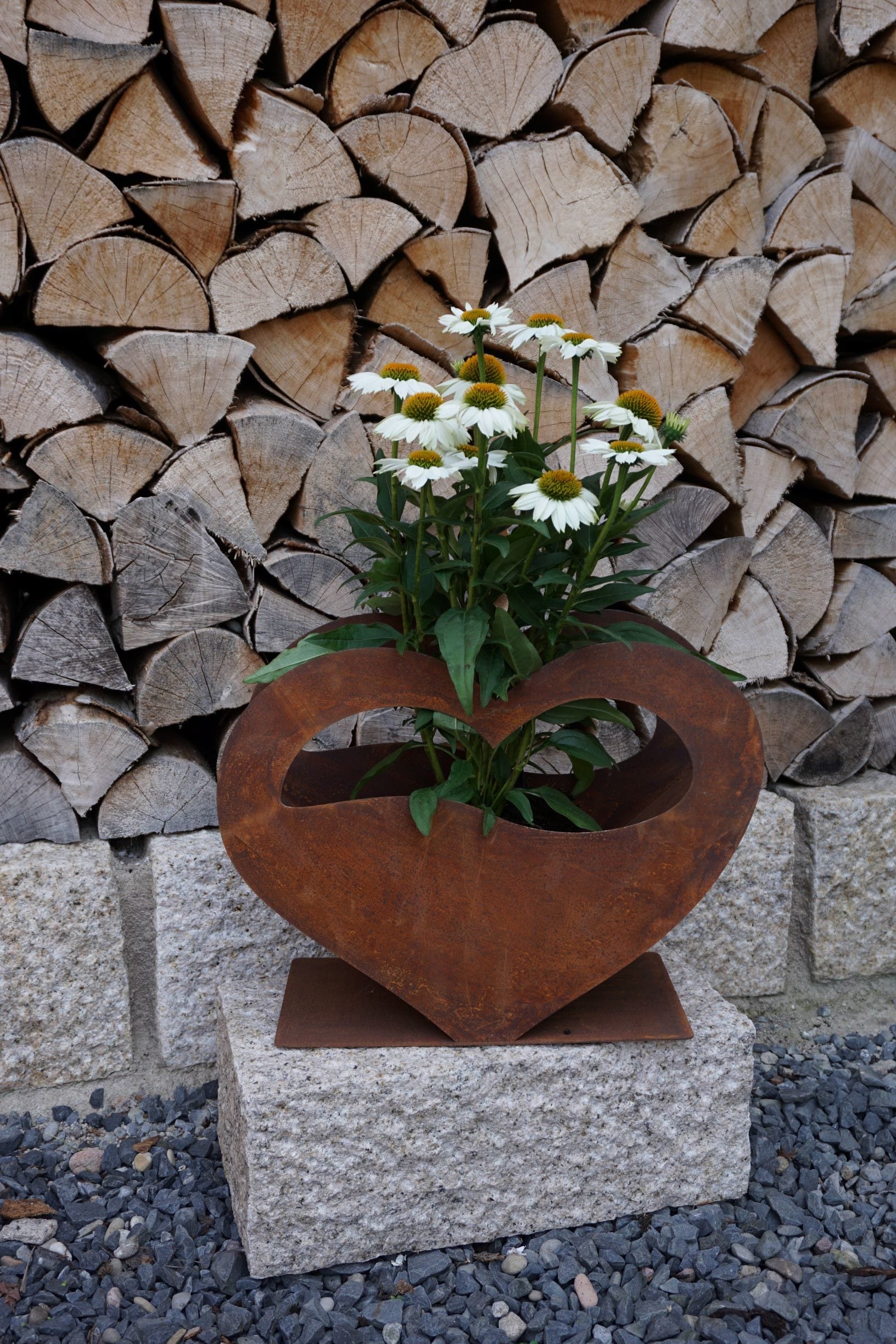 Large Heart Planter
