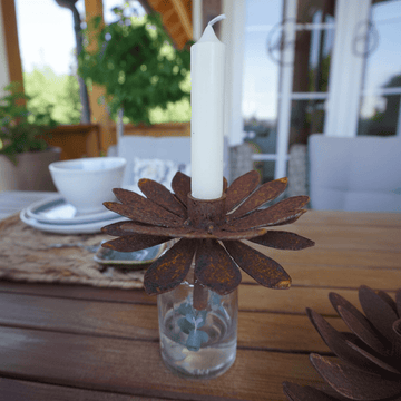 Flower for taper candles