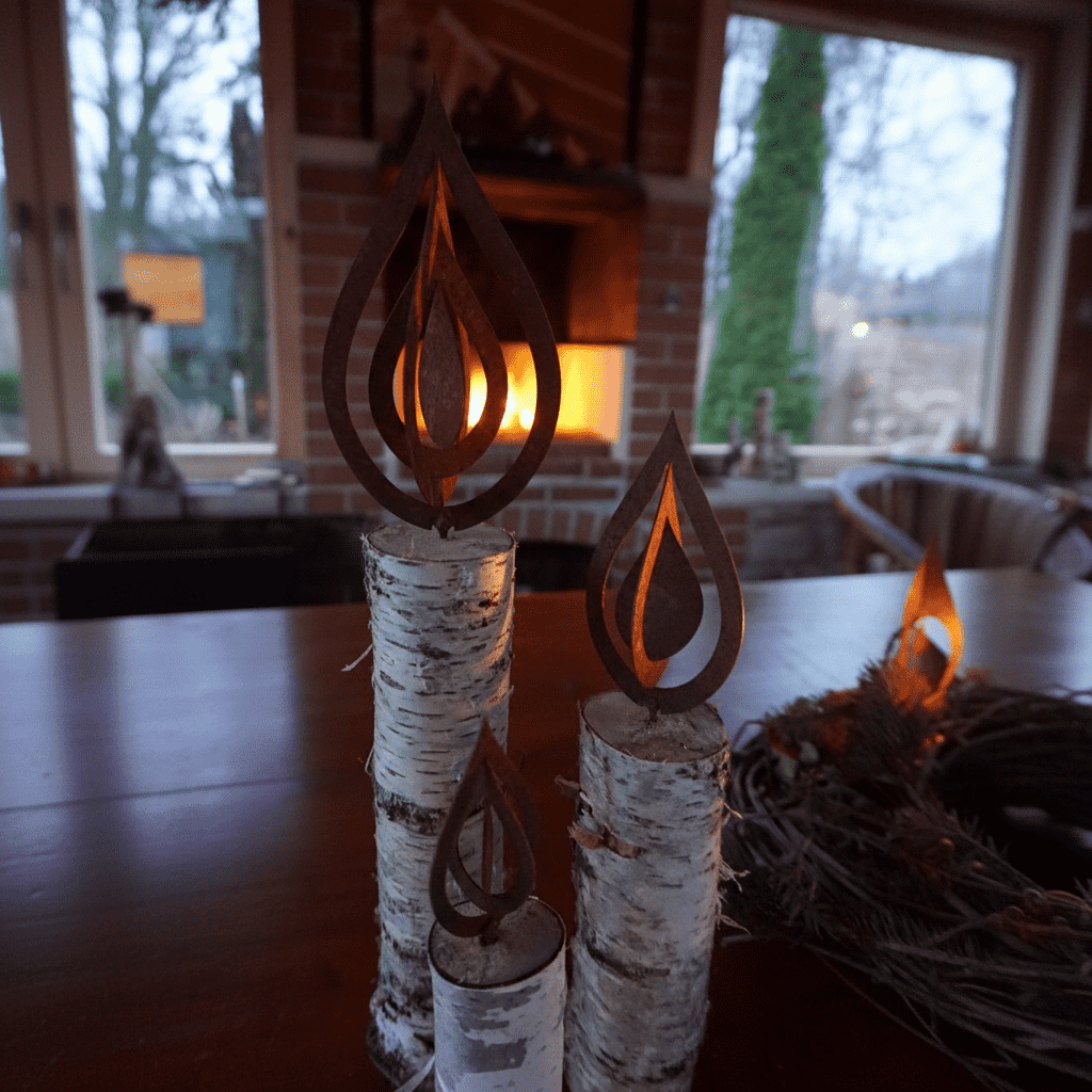 Rust Flame 3-Piece Set