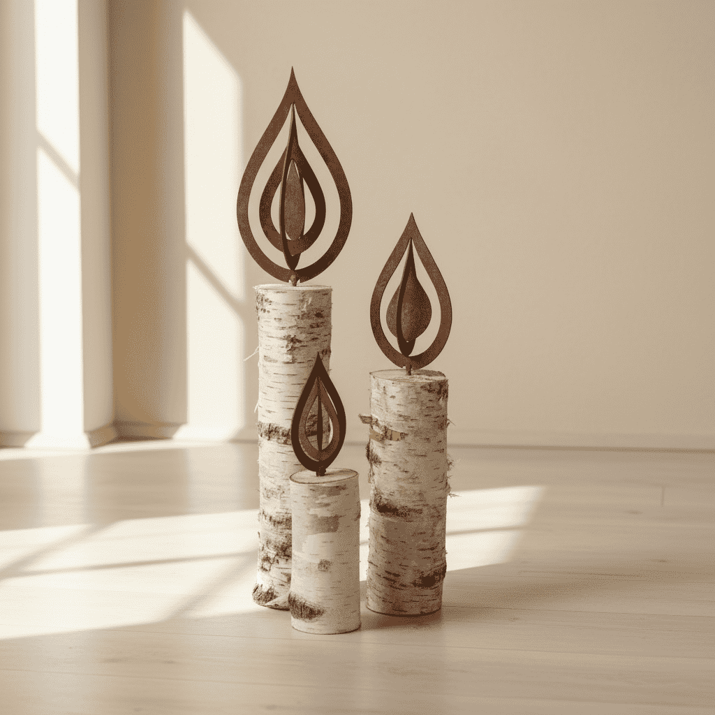 Rust Flame 3-Piece Set