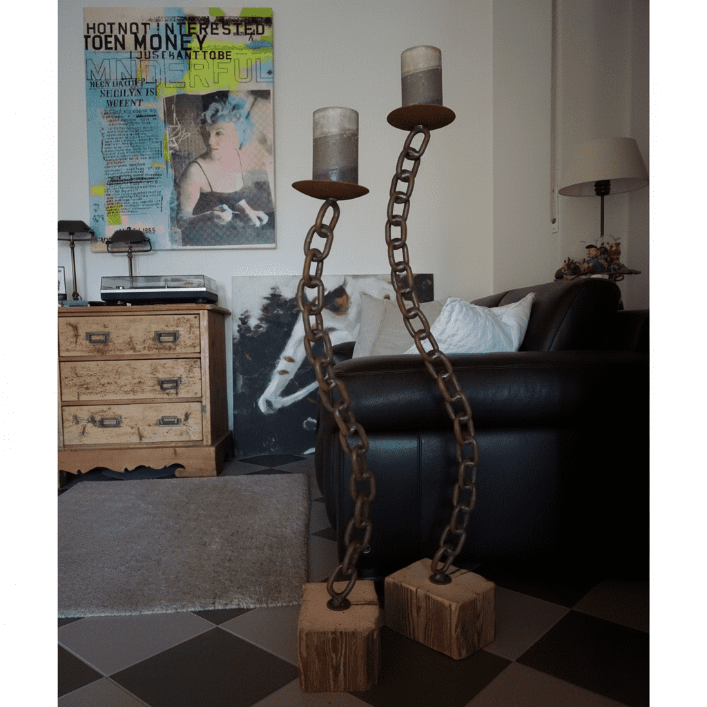 Chandelier «Chaîne-ondulée»