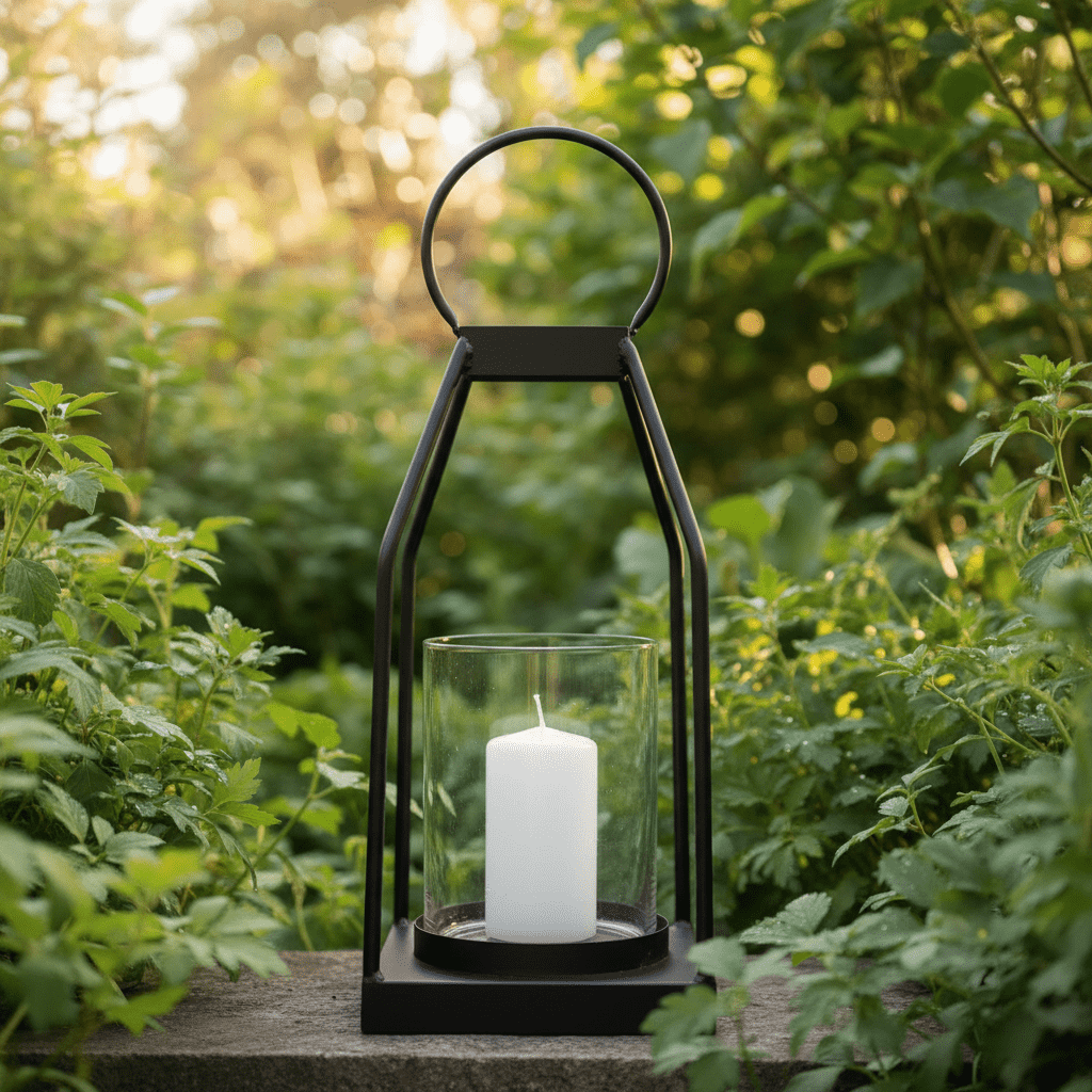 Lantern "Manoa" black