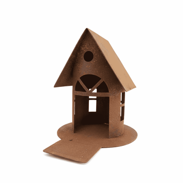 Birdhouse with perch small