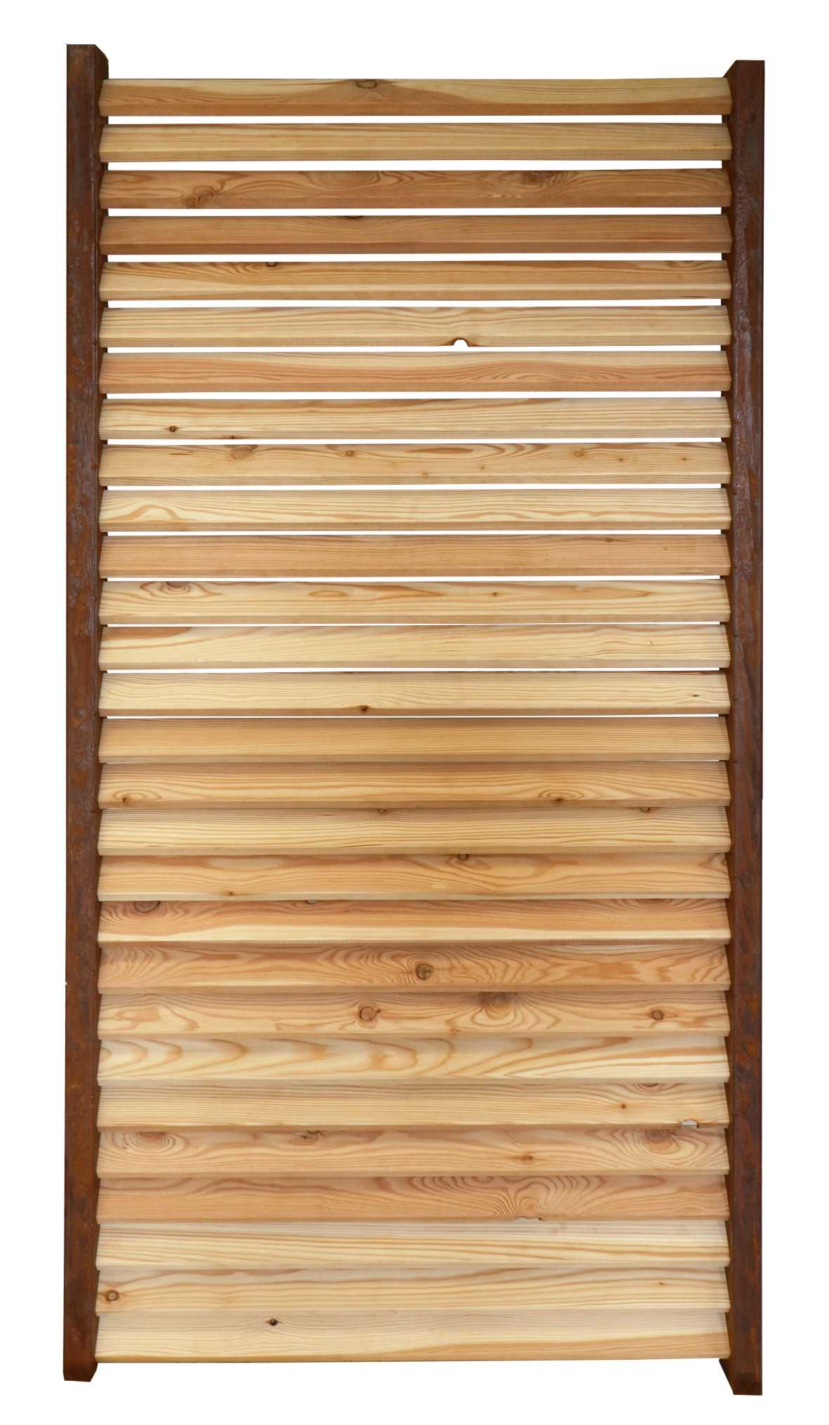 Privacy Screen -Berlin- with Larch Wood
