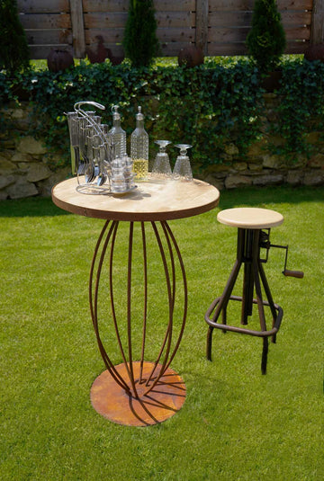 Tabouret de bar -Badeko- réglable en hauteur -Épicéa-