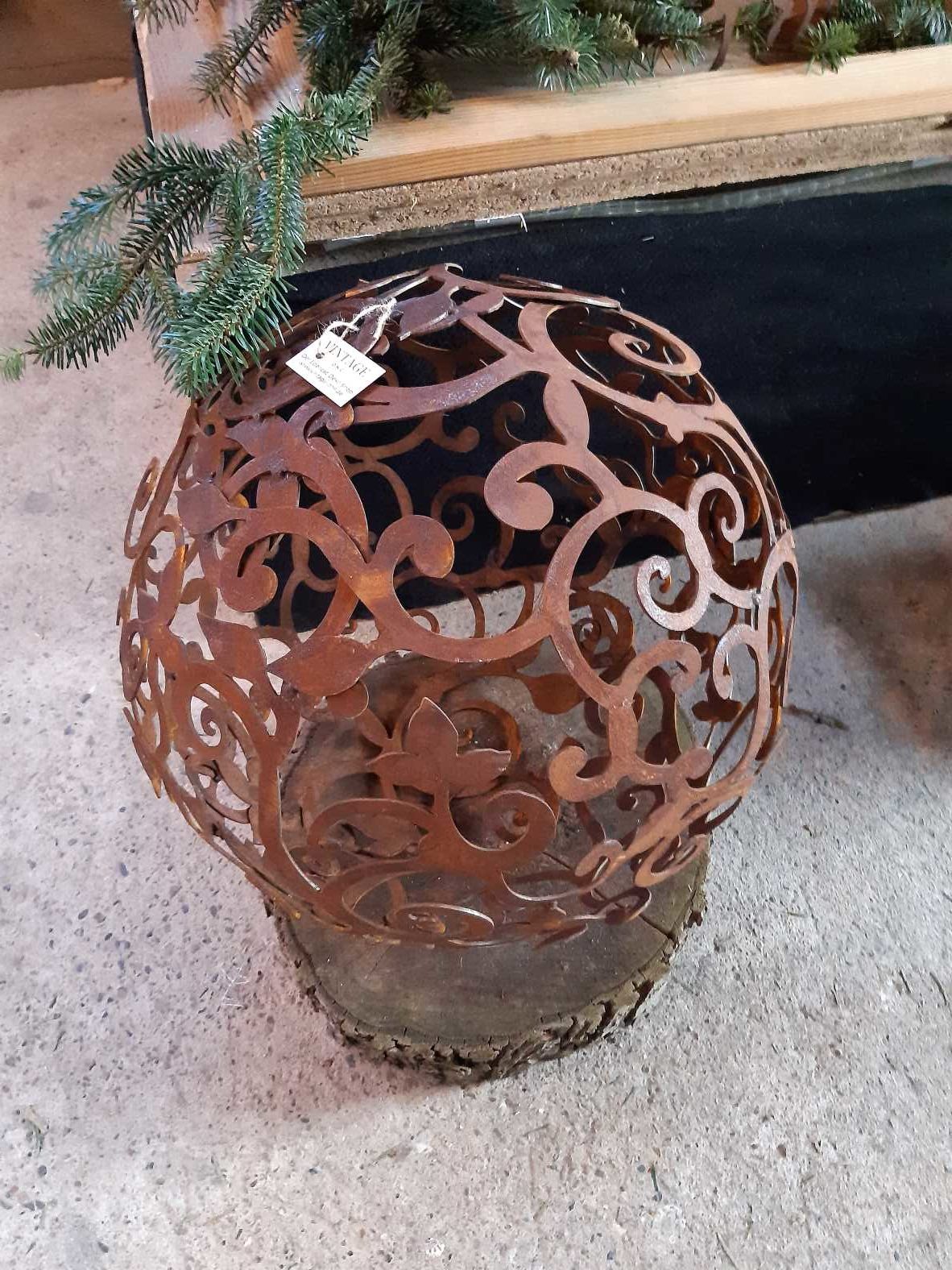 Edelrost Barock-Kugel