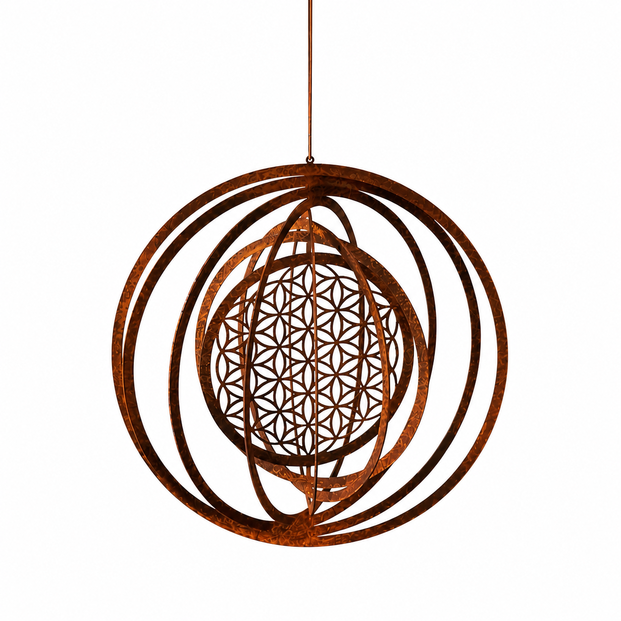 Das Original! Windspiel "Blume des Lebens"