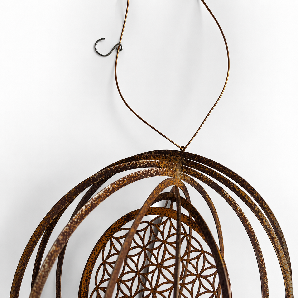 Das Original! Windspiel "Blume des Lebens"