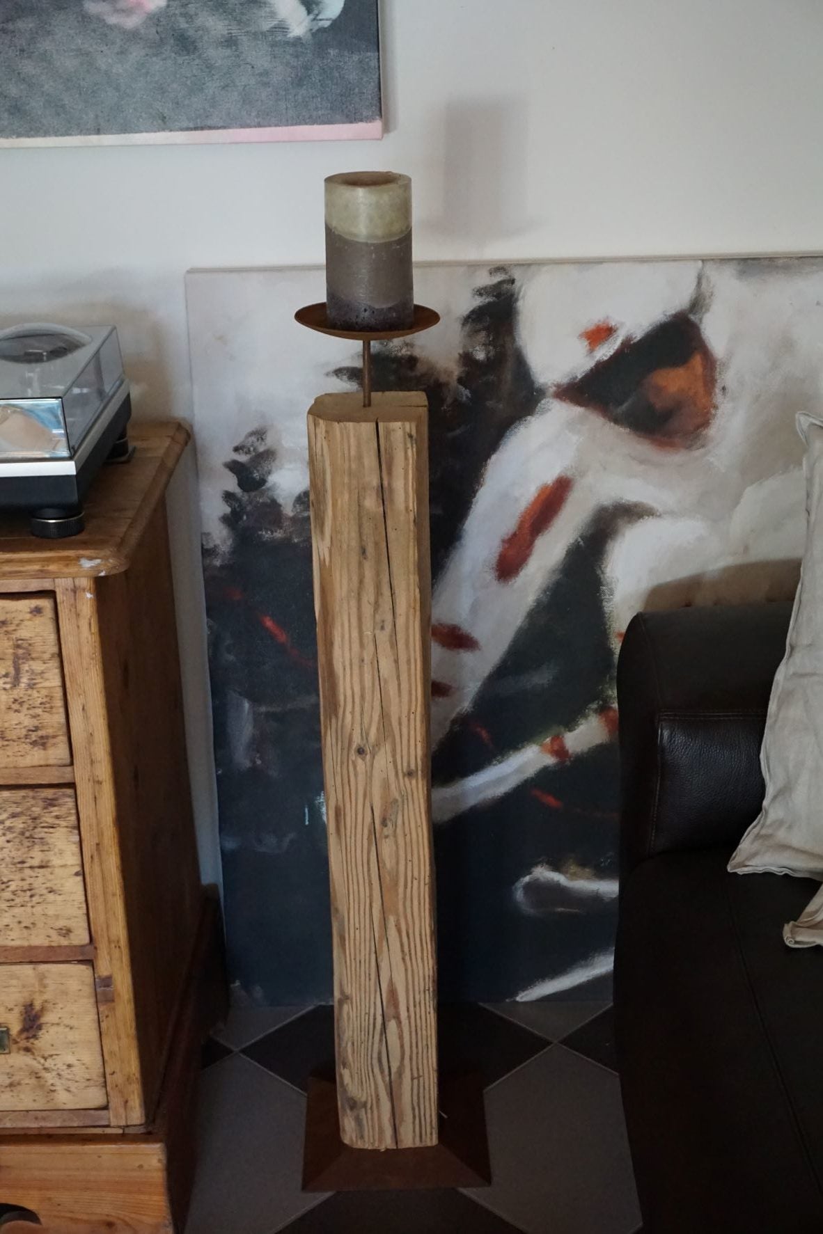 Holz-Kerzenständer
