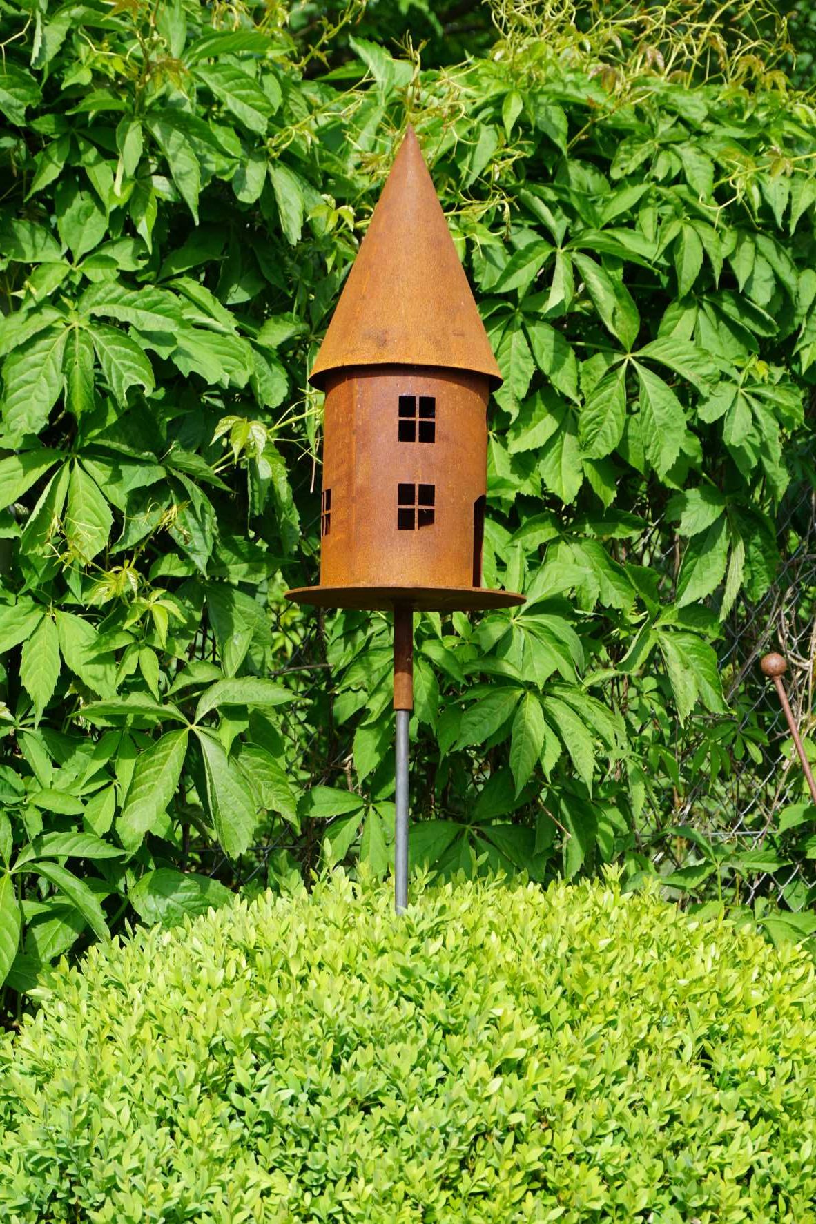 Deko-Vogelhaus rund