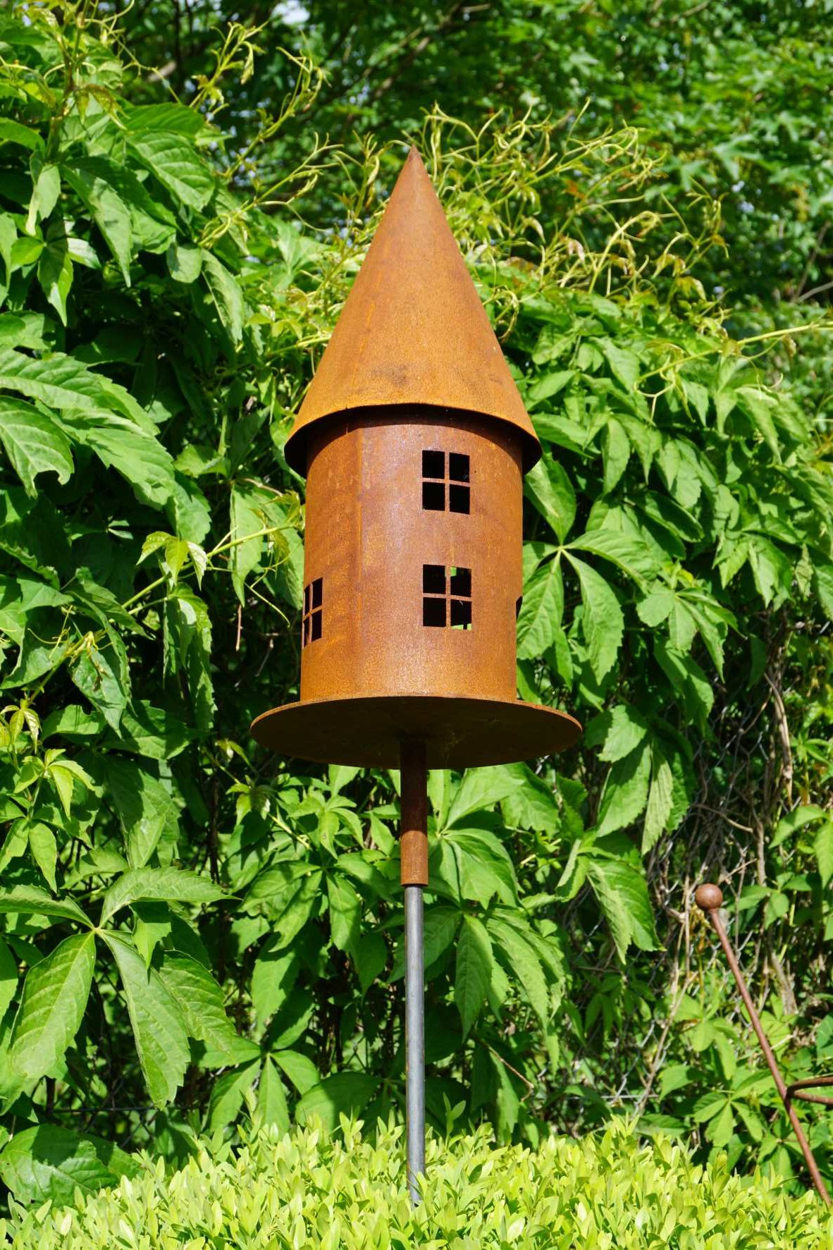 Deko-Vogelhaus rund