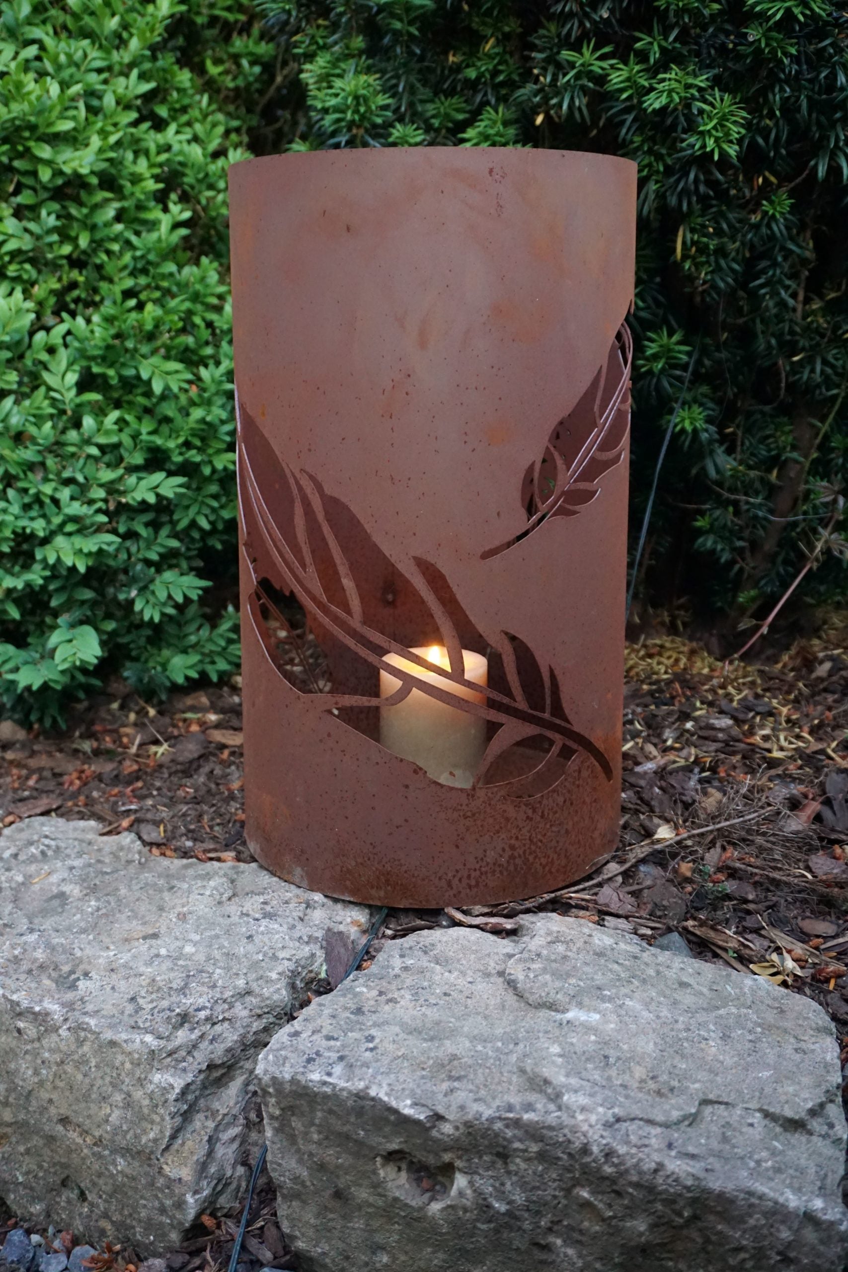 Windlicht "Federspiel"