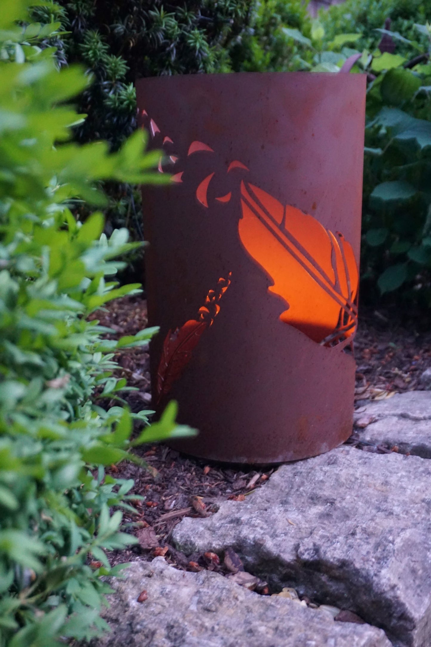 Windlicht "Federspiel"