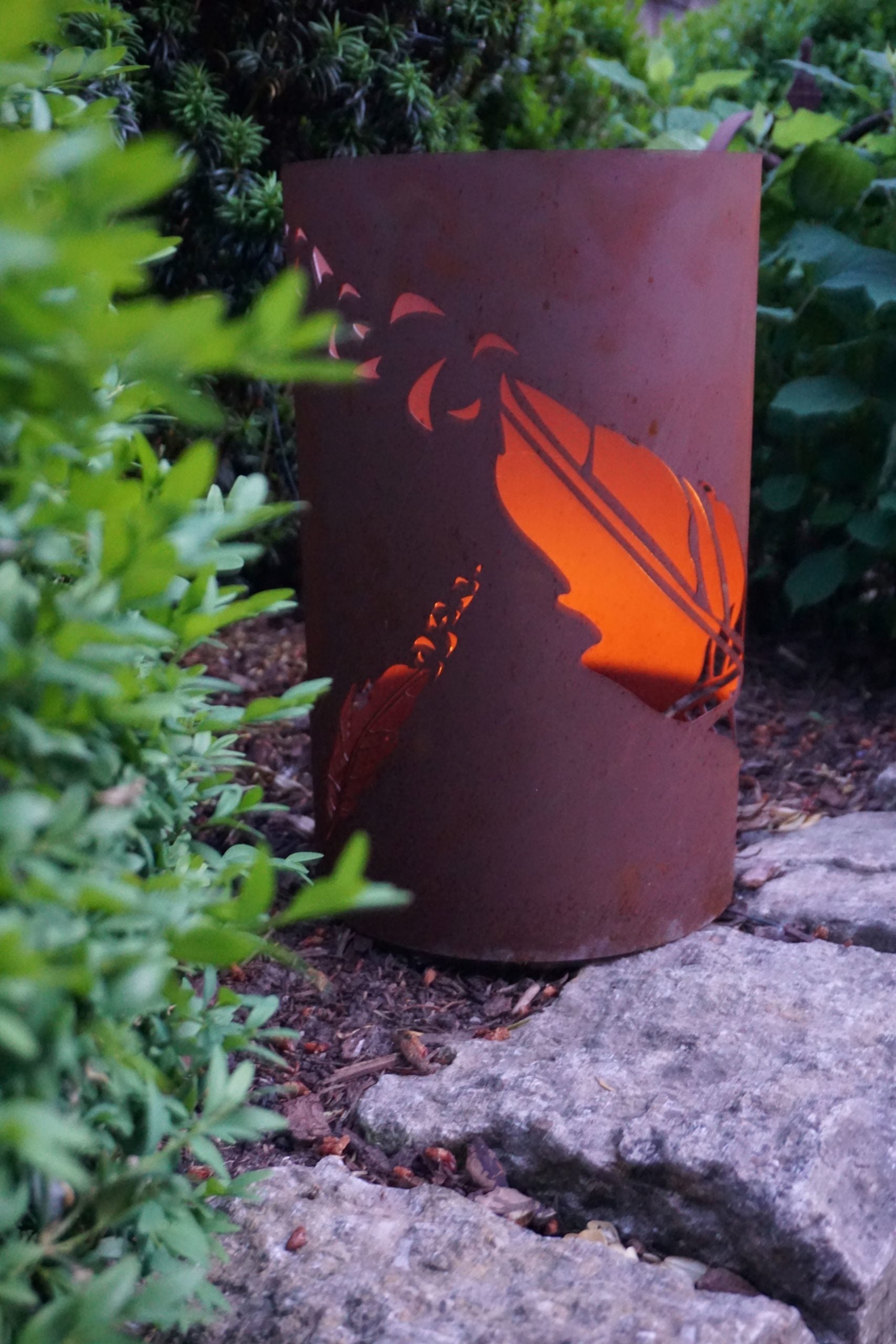 Windlicht "Federspiel"