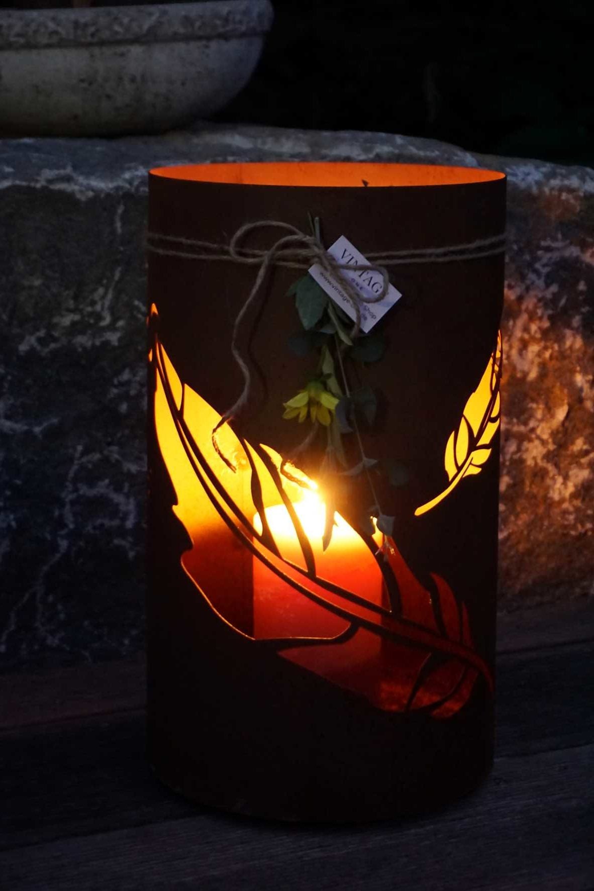Windlicht "Federspiel"