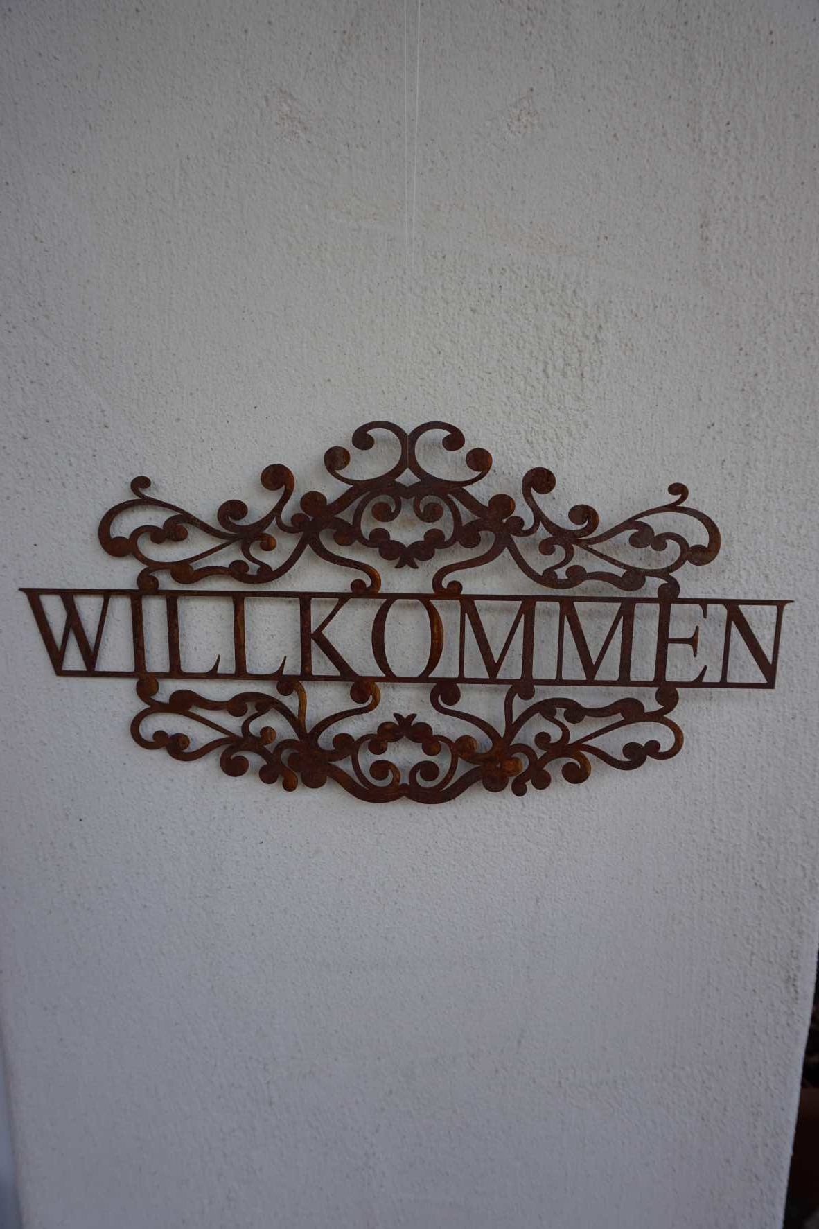 Schild "WILLKOMMEN" -NOSTALGIE-