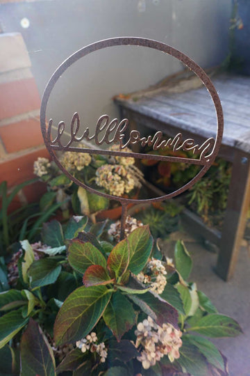 Piquet de jardin "Bienvenue"