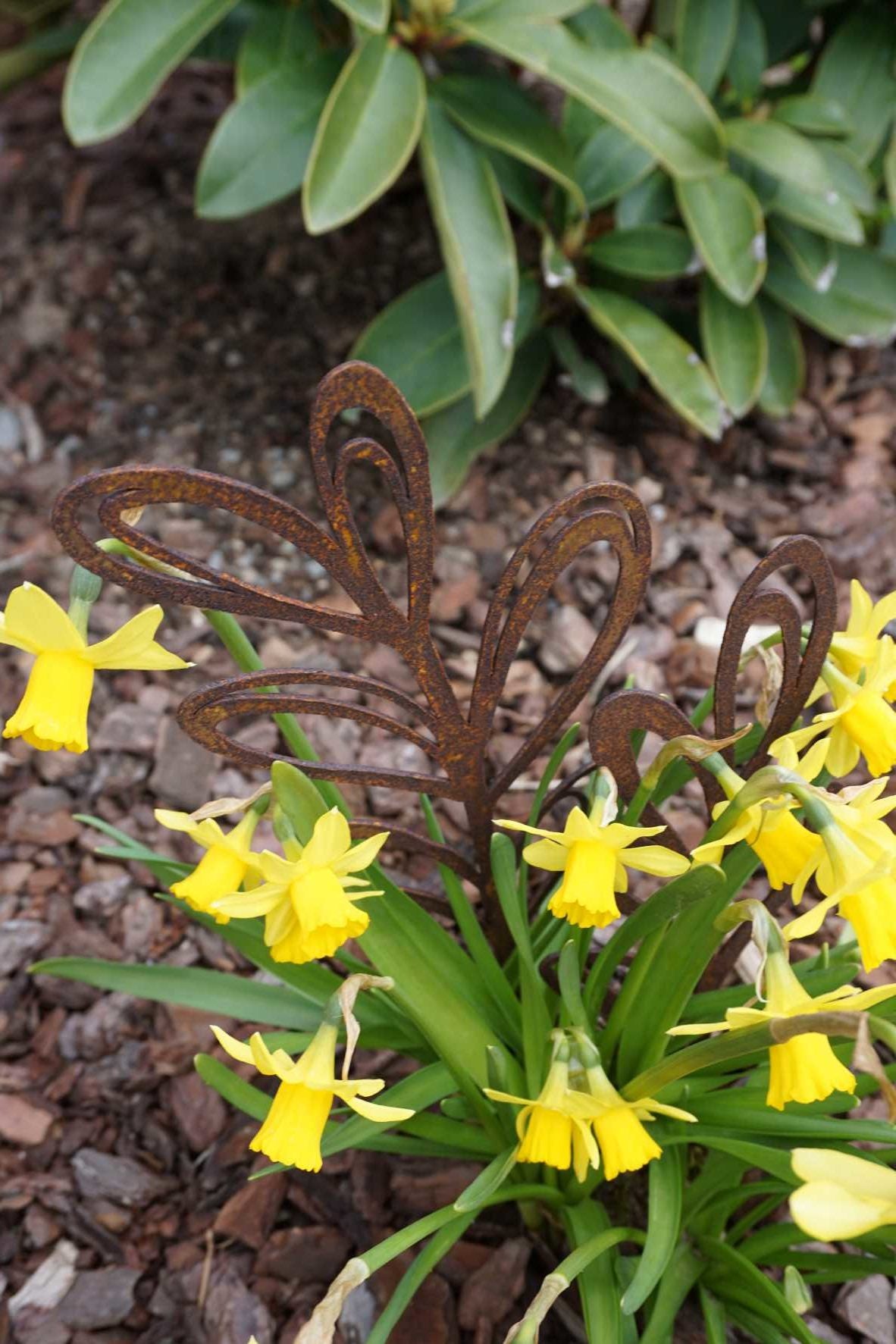 Plant marker "Sketches" with round leaves H32