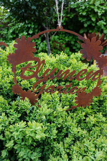 Sign "Flower Garden"