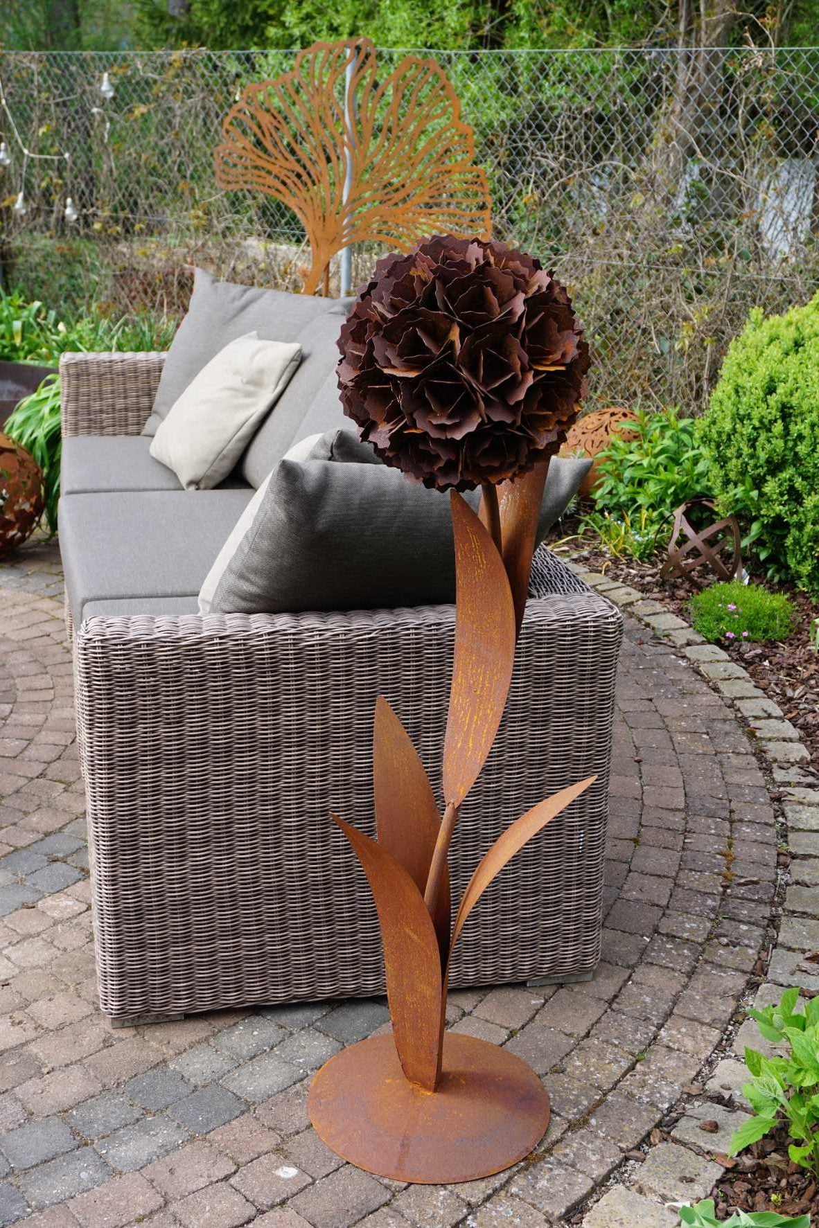 Edelrost Pusteblume Garten Deko